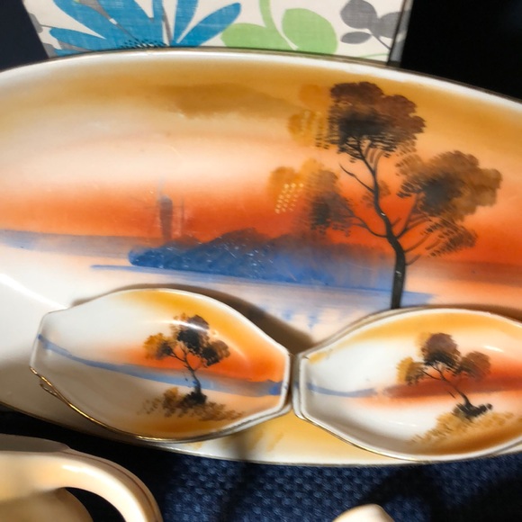 chikaramachi Kitchen Vintage Chikaramachi Japan Hand Painted Tea